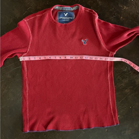 Vintage American Eagles Outfitters Red Thermal, M - Picture 4 of 6